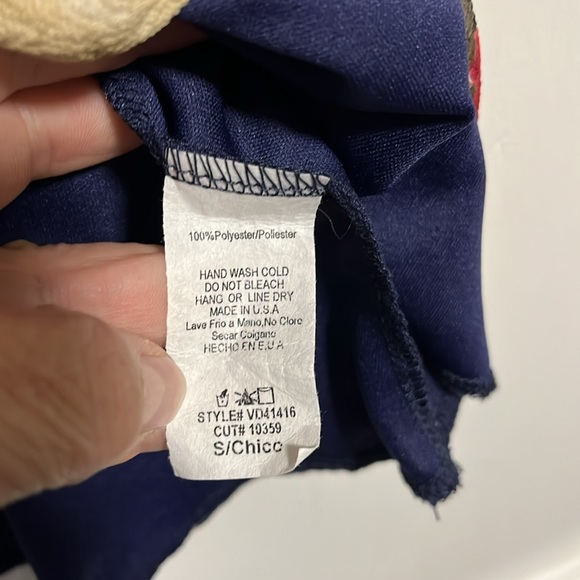 Colorful blue flowered dress. Small - Picture 4 of 7